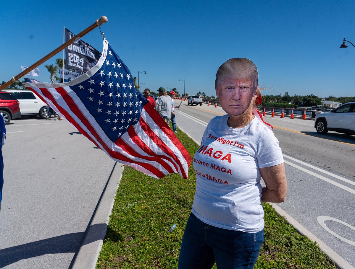 The road to Mar-a-Lago was once packed with spectators. Not this year