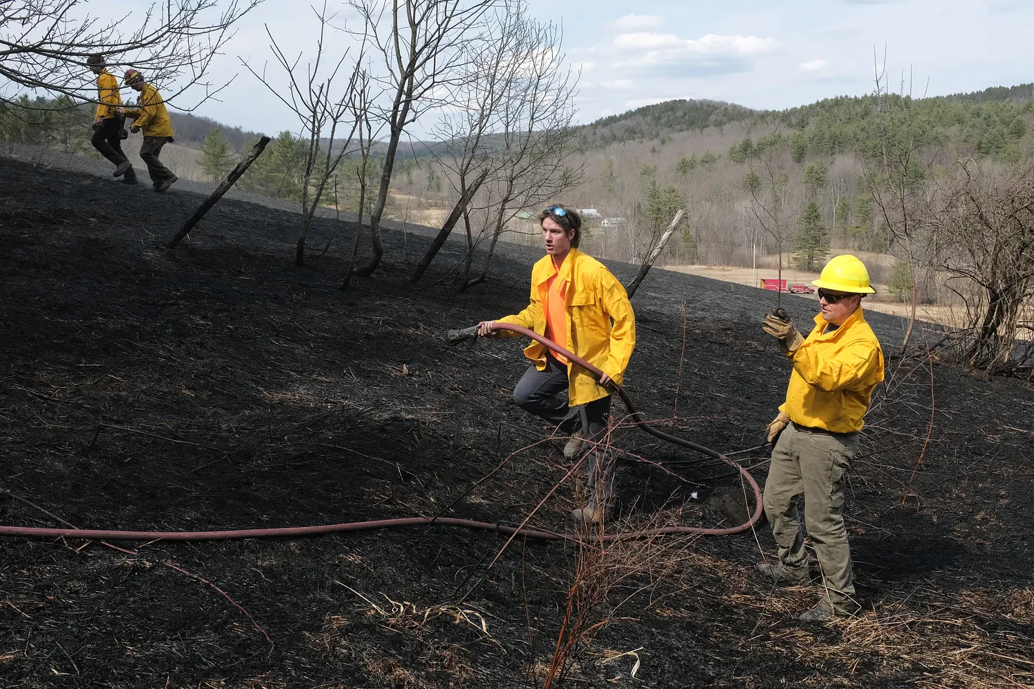 Weekend brush fires keep Upper Valley firefighters busy