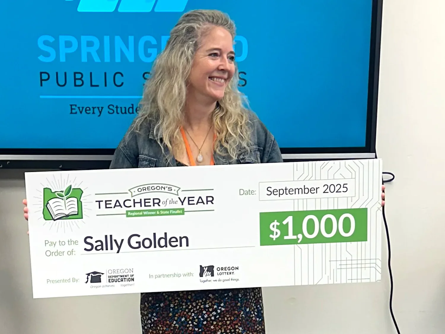 Springfield special ed teacher wins regional Teacher of the Year award