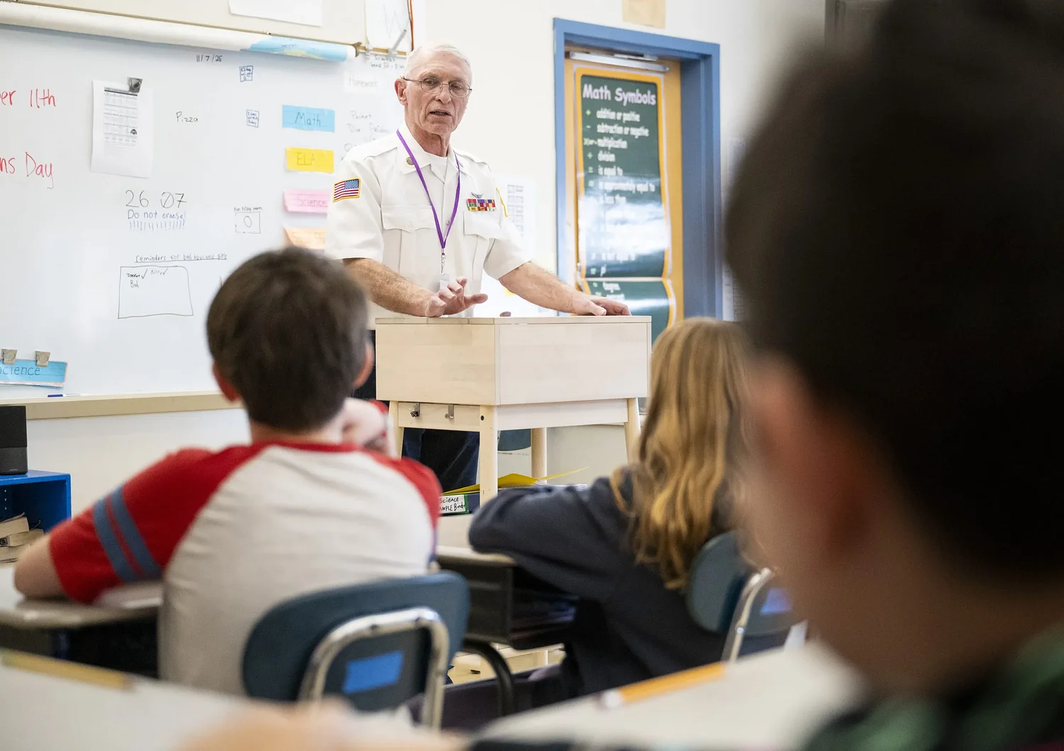 American Legion commander inspires Hatfield students with his military journey