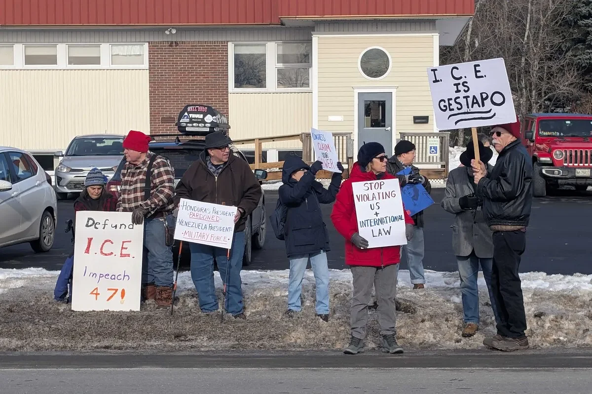 Protestors in Aroostook oppose ICE’s ‘brute force’ against Americans