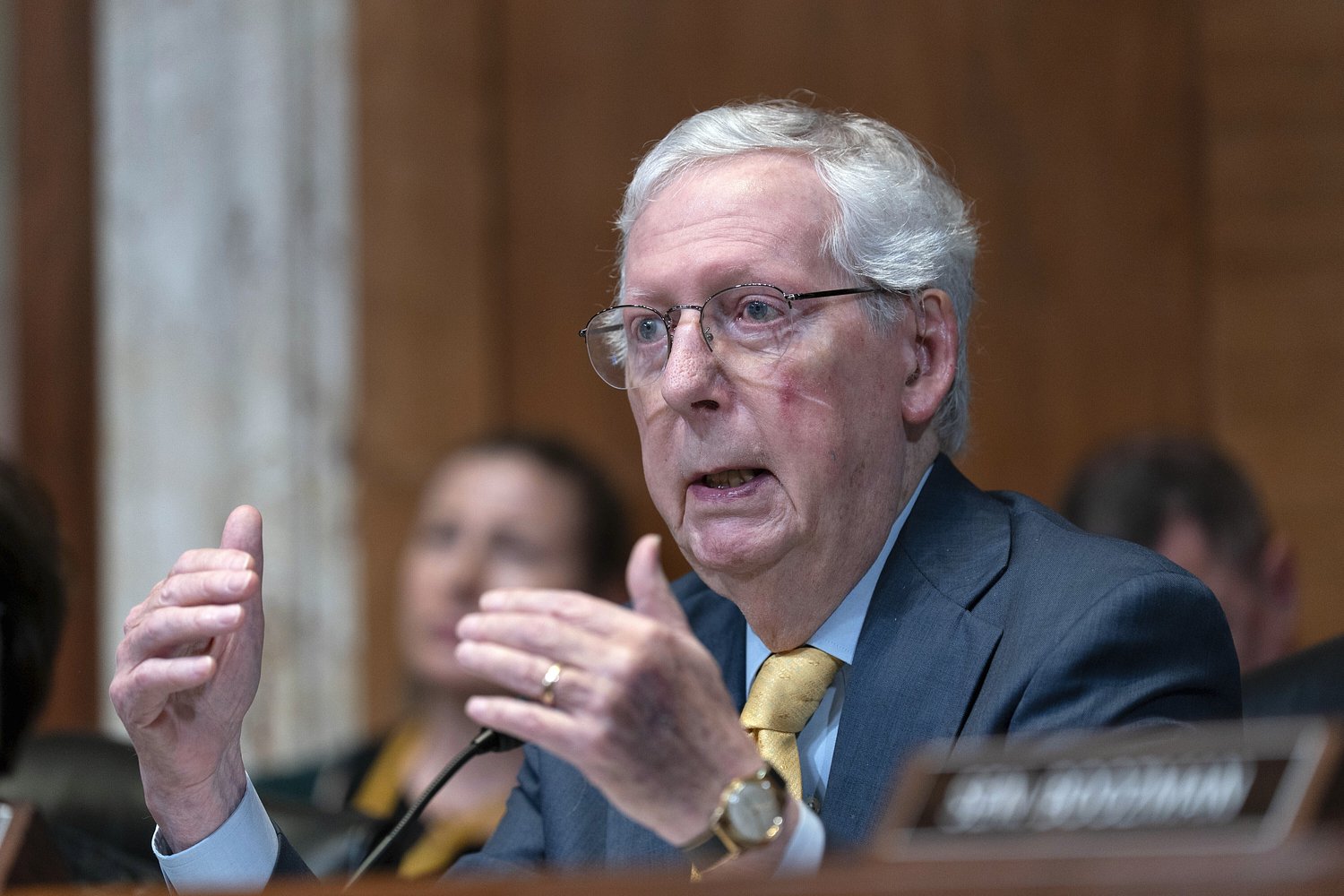 Former US Senate leader Mitch McConnell is in the hospital, but little information is known