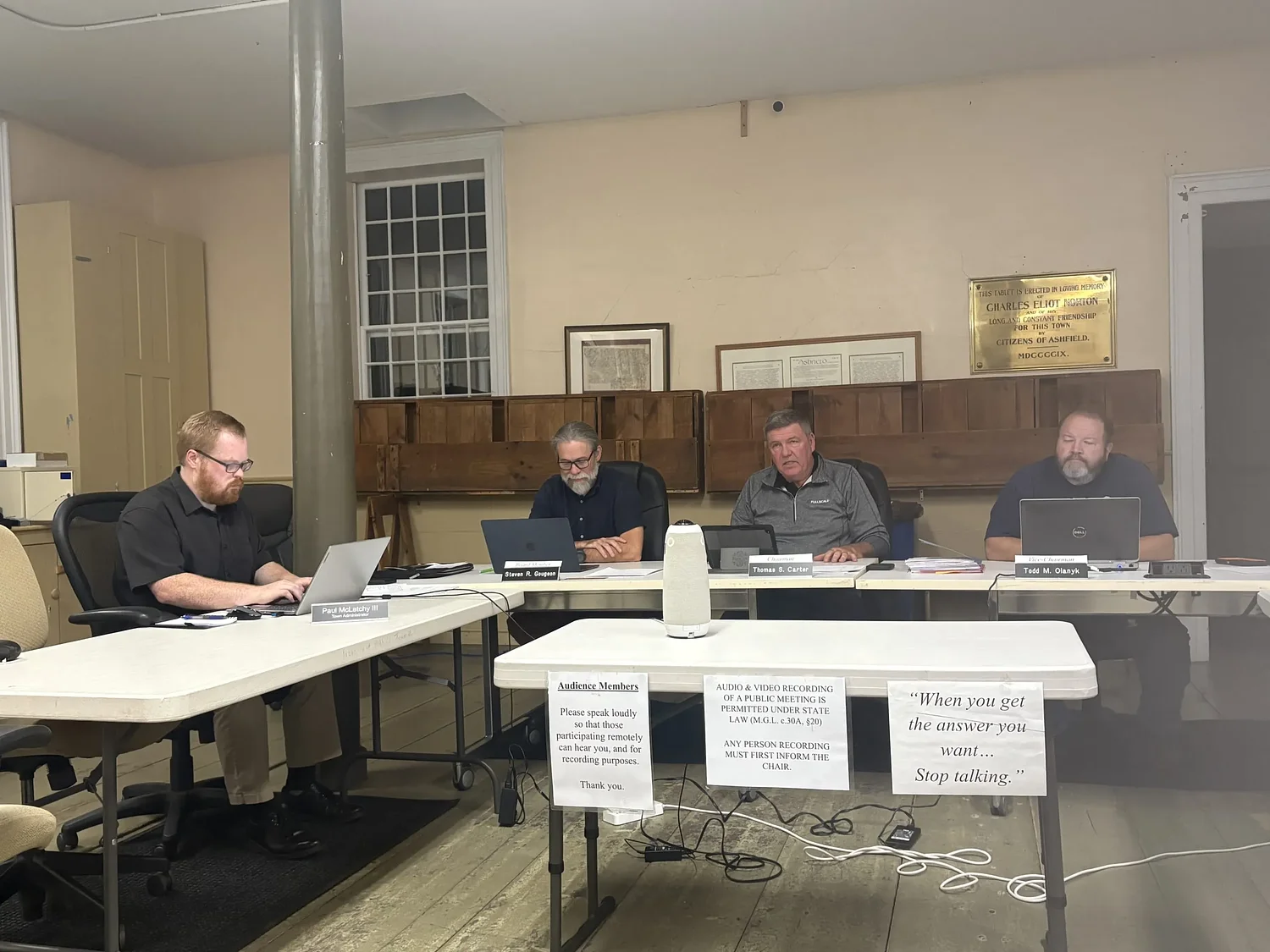 Ashfield resident proposes bylaw prohibiting arrests by masked law enforcement officers