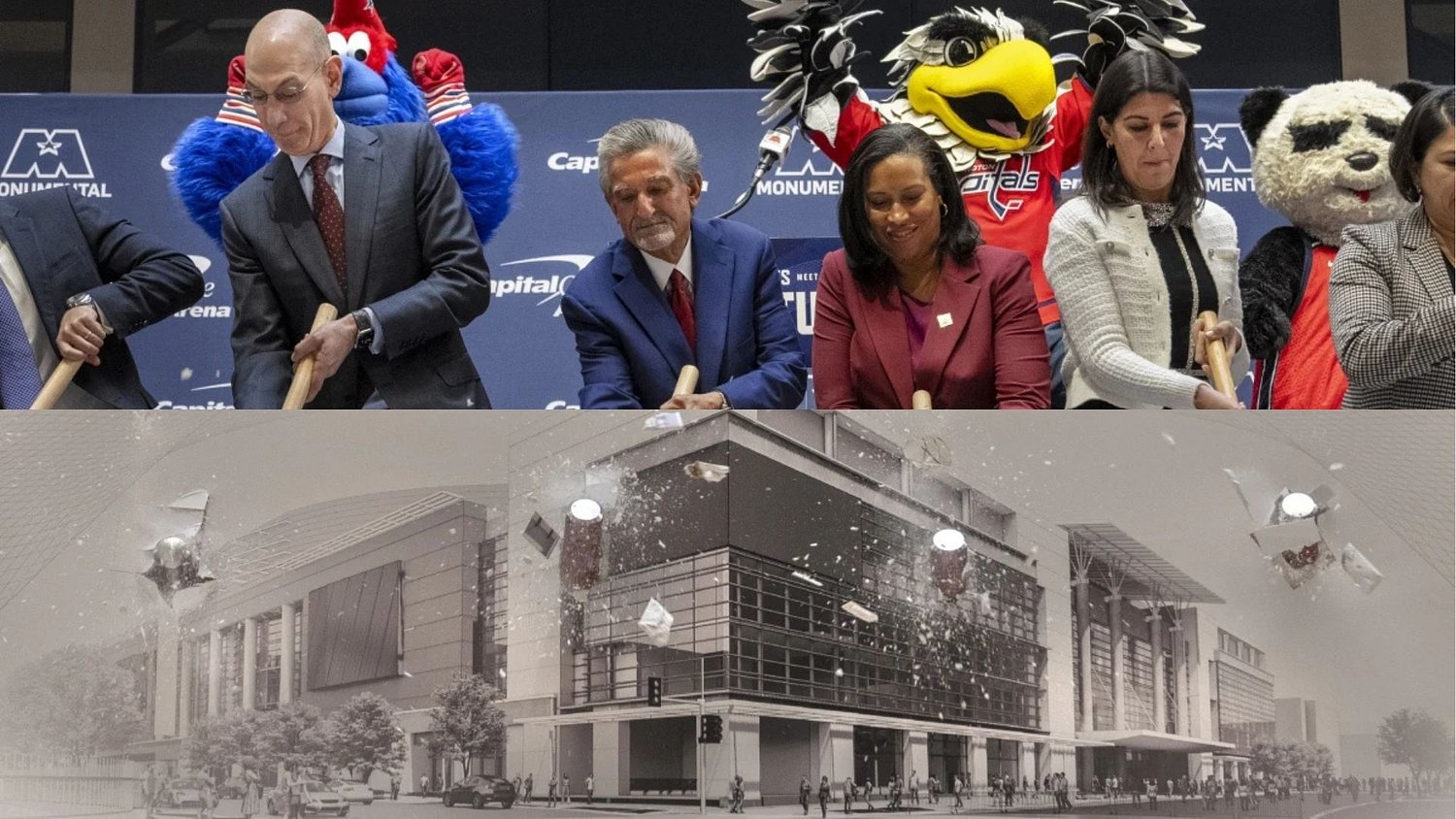 DC leaders, NBA commissioner celebrate start of an $800M downtown arena renovation