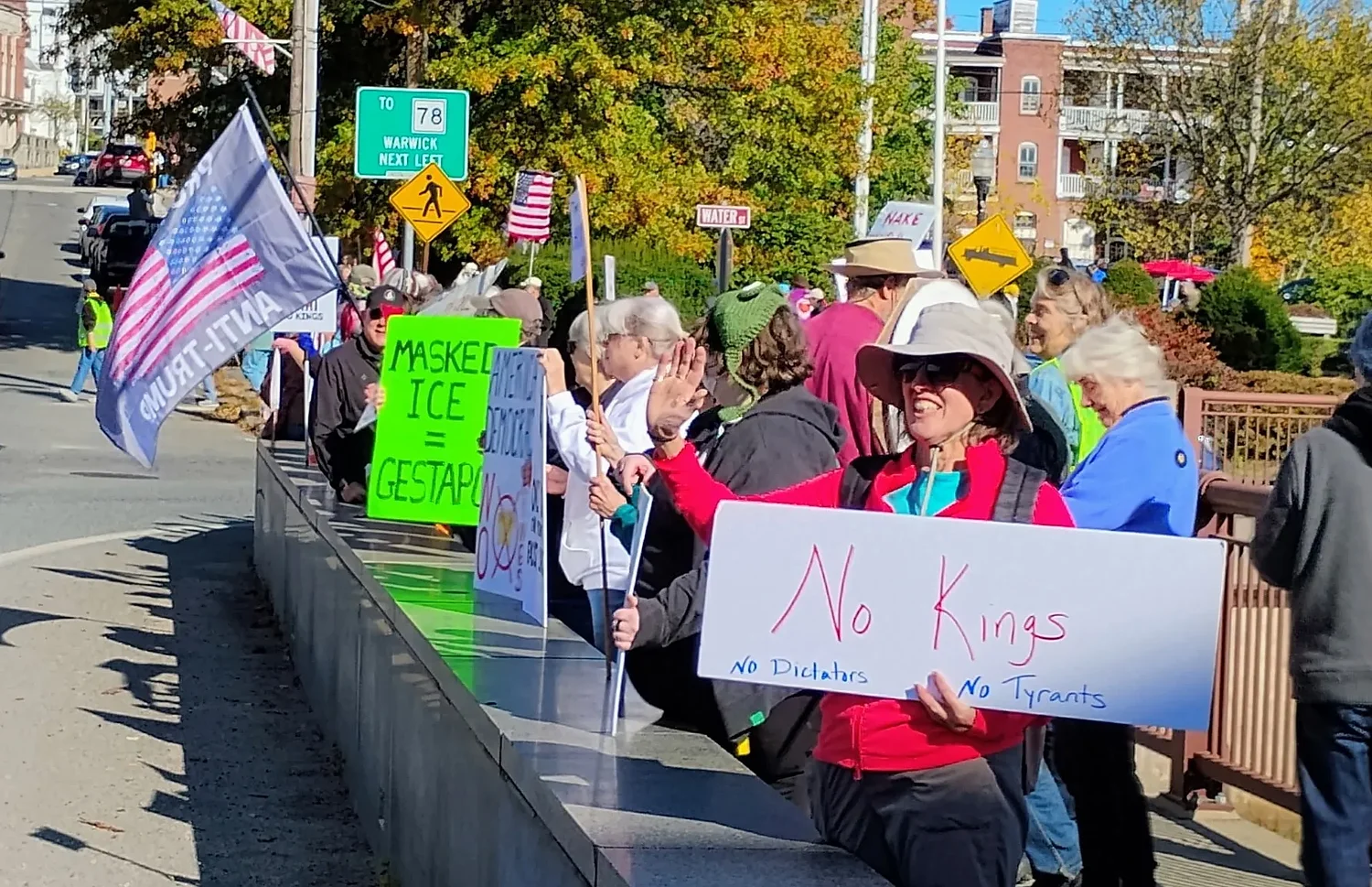 No Kings Day II protest in Orange draws hundreds