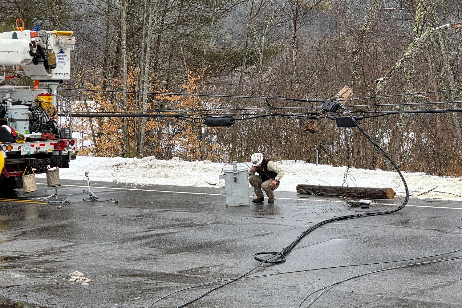 Route 4 in Grafton closed for hours after car hits utility pole