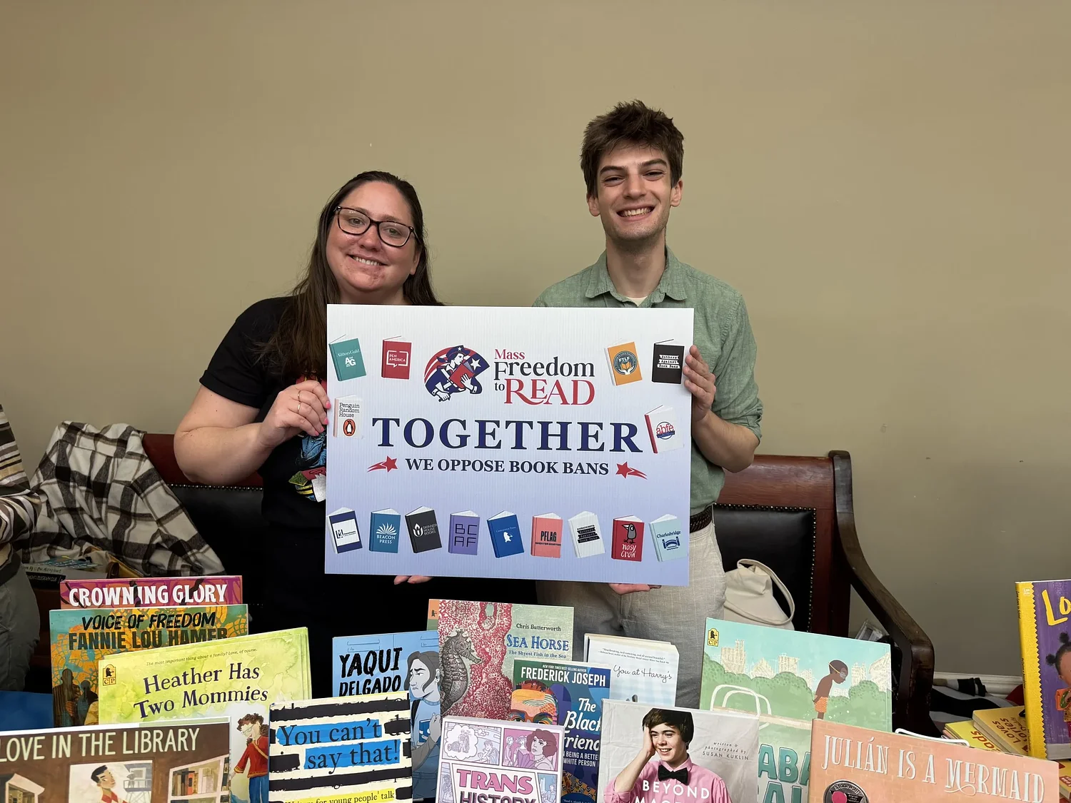 Authors, free speech advocates rally for reading rights in Massachusetts