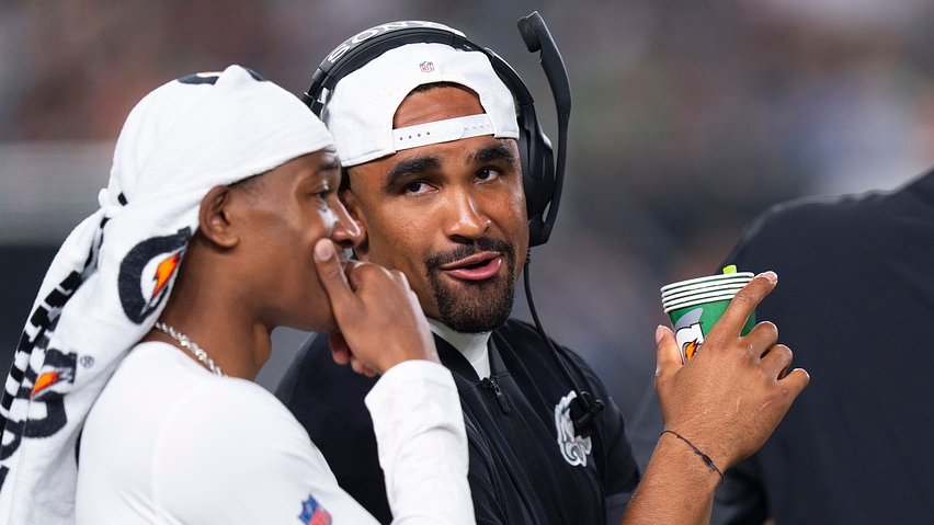 Jalen Hurts on DeVonta Smith: ‘His presence has always been very valuable’