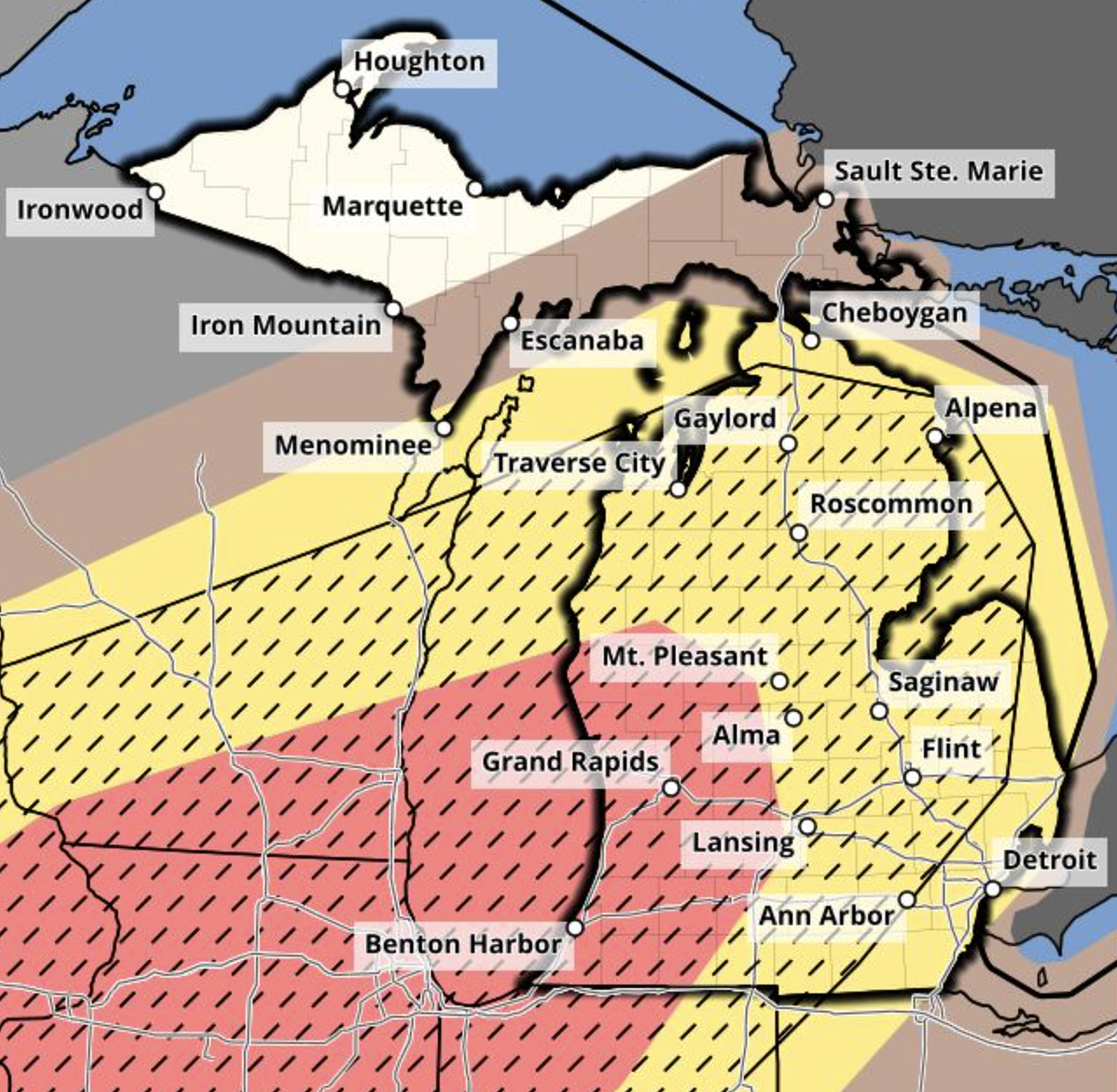 Severe weather forecast really ramped up for Michigan, 3 rounds of storms in next 3 days