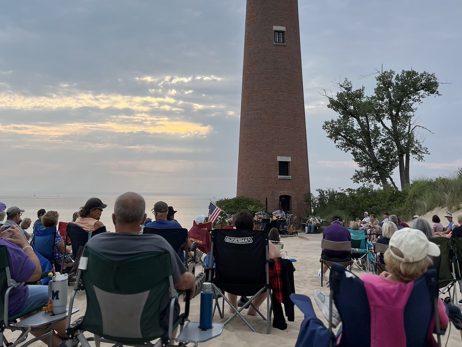 This summer concert series seats you on a Lake Michigan beach next to a historic lighthouse