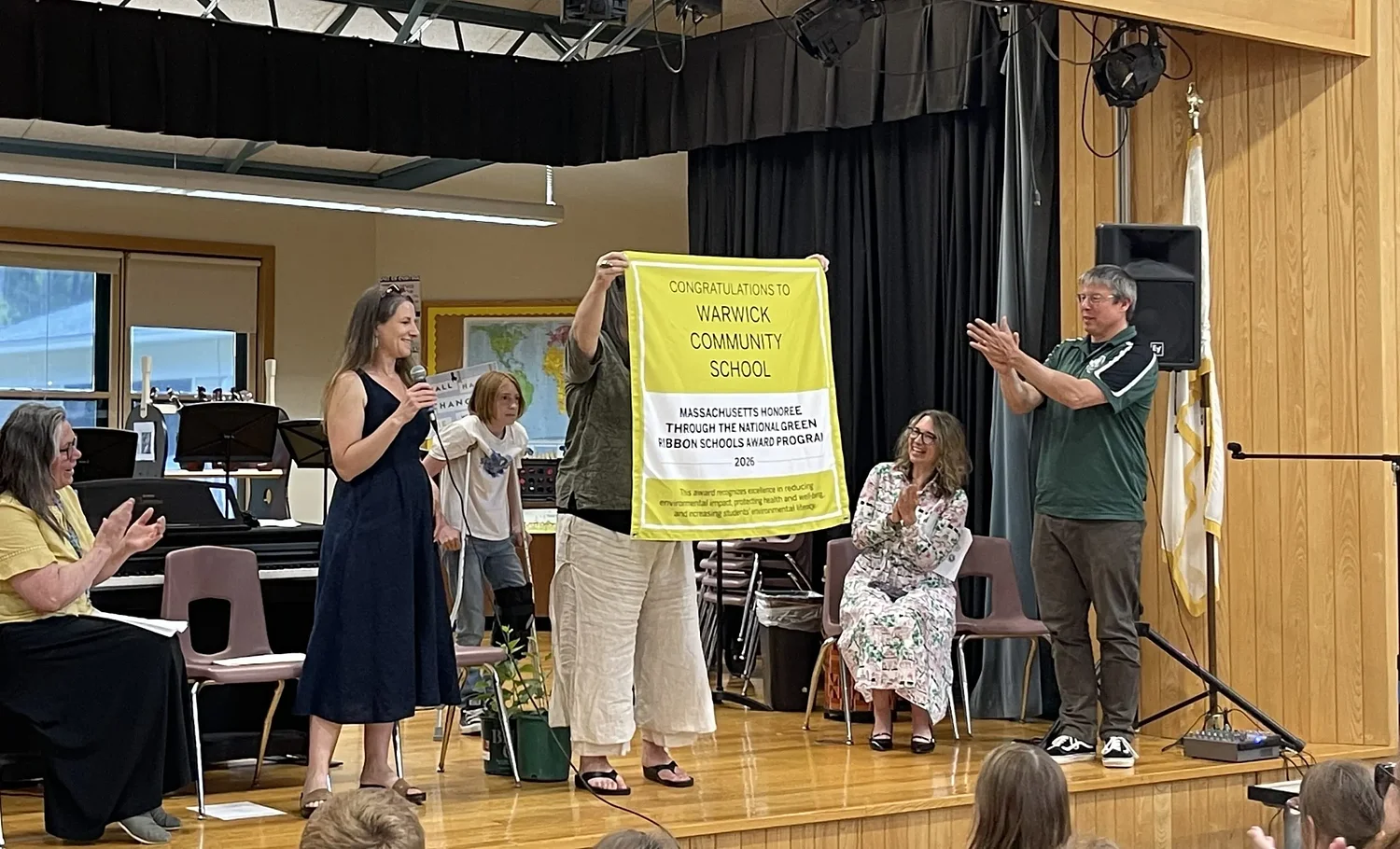 Green Ribbon award in hand, Warwick Community School celebrates a delayed Earth Day