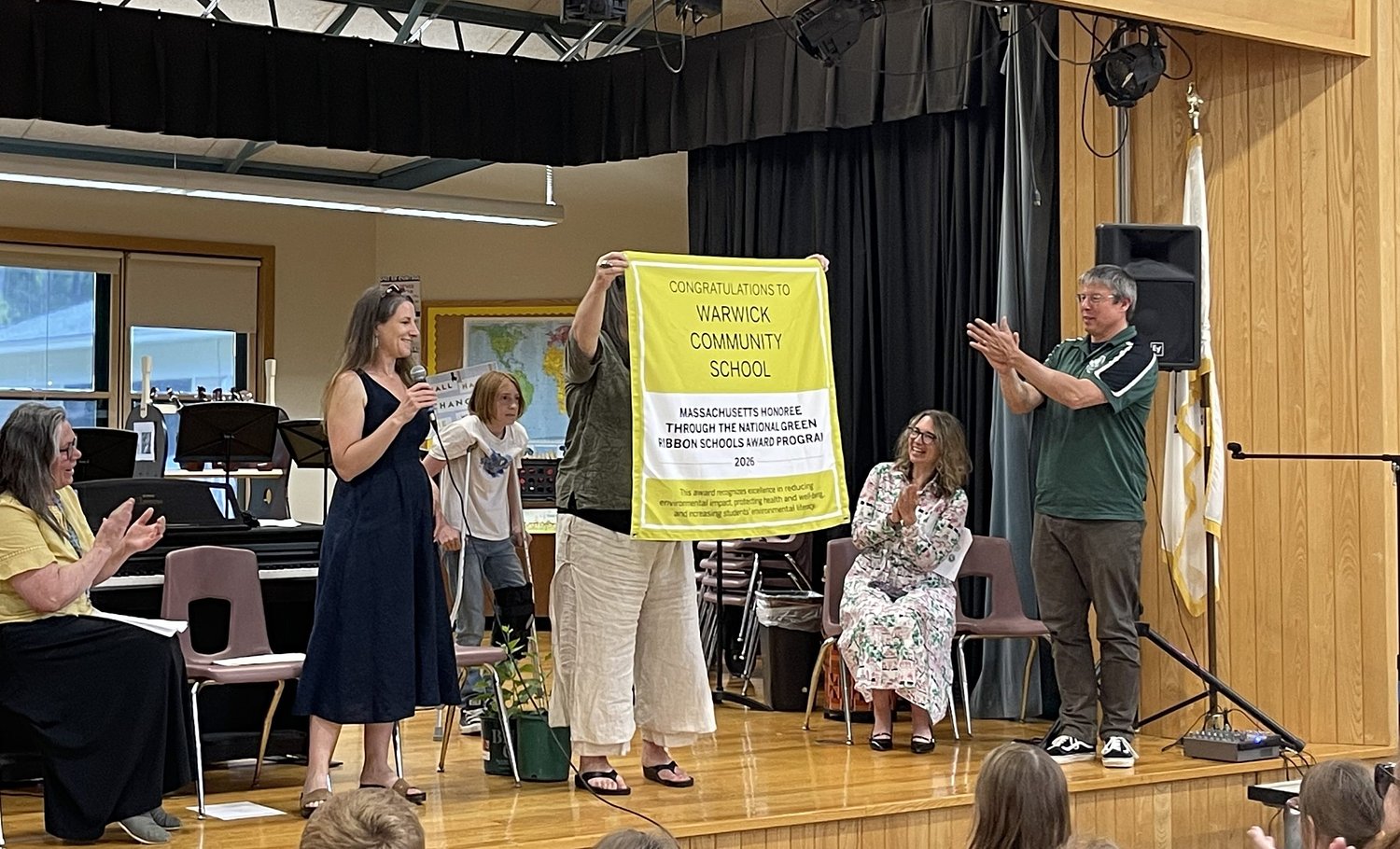 Green Ribbon award in hand, Warwick Community School celebrates a delayed Earth Day