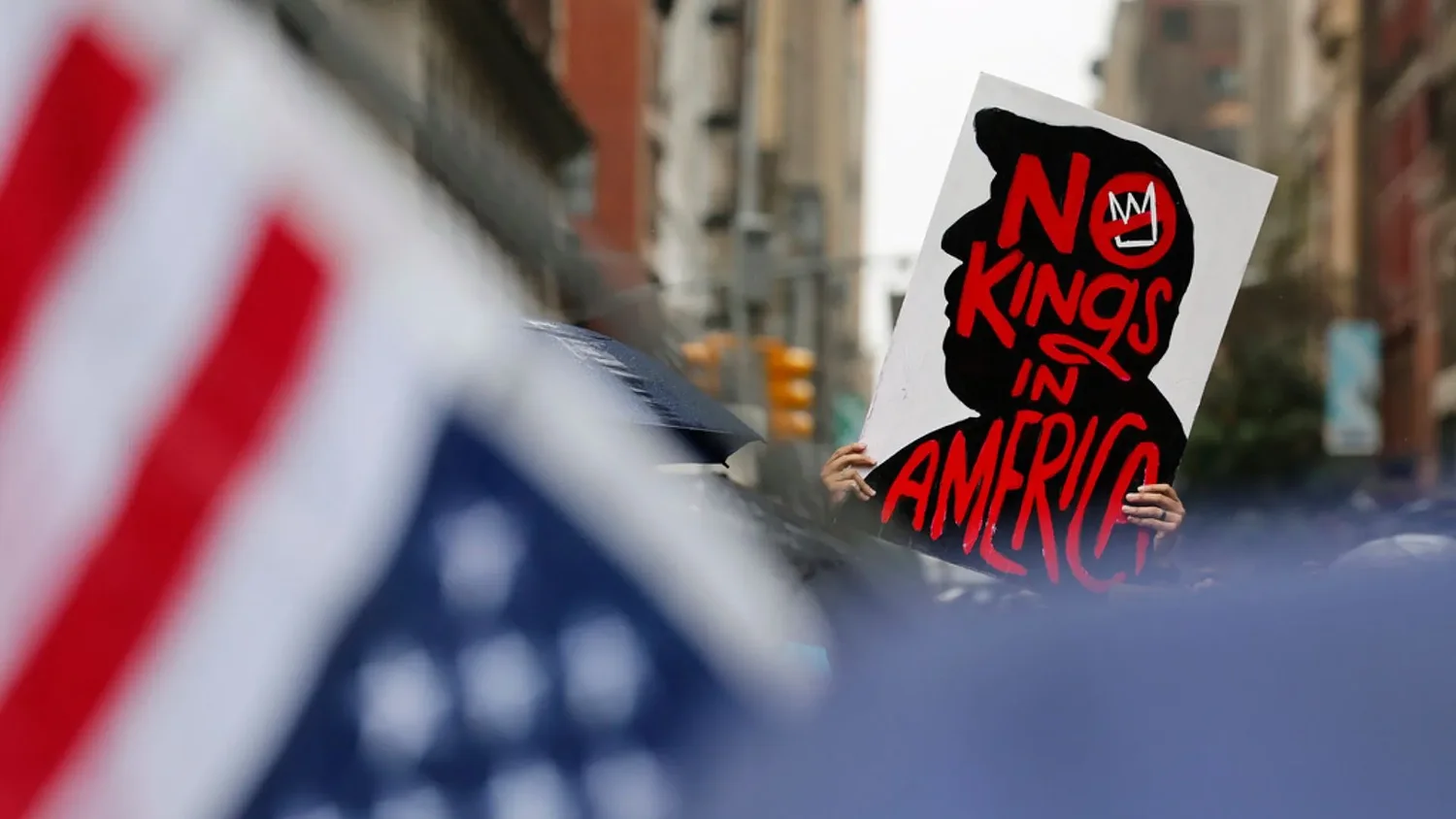 Nationwide ‘No Kings’ protests push back on 47th president’s parade, policies and power