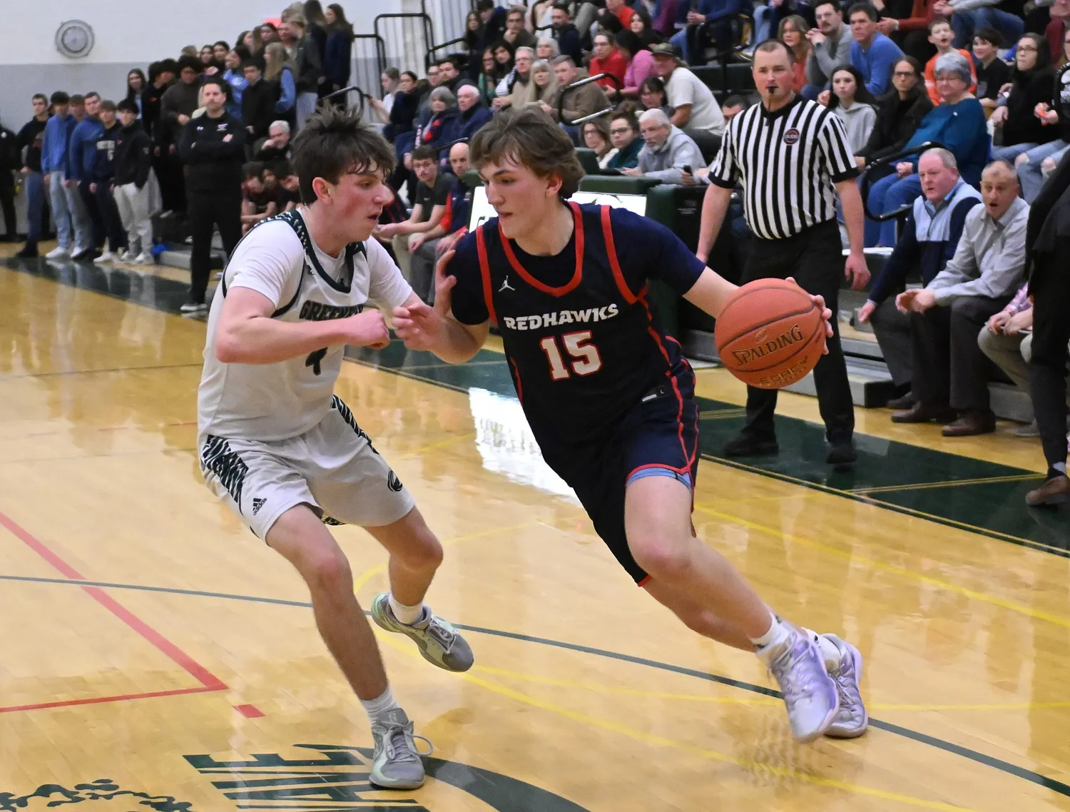 H.S. basketball: Frontier Regional boys basketball edges Greenfield in rematch (Video)