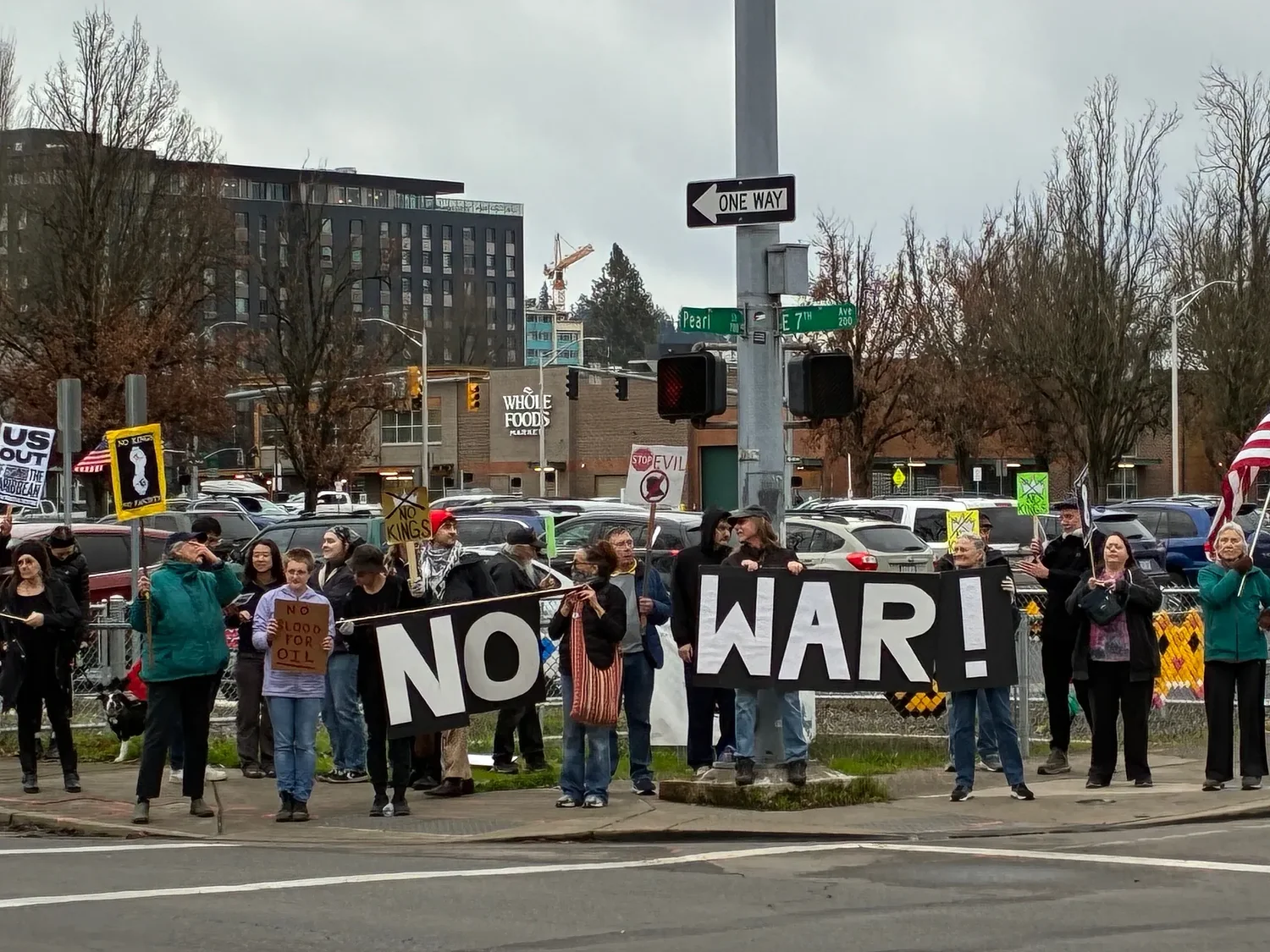 Protesters rally in Eugene after strikes in Venezuela, but some applaud action
