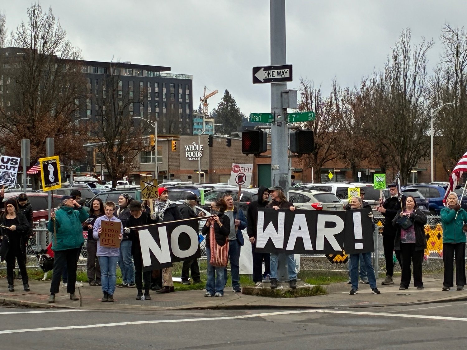 Protesters rally in Eugene after strikes in Venezuela, but some applaud action