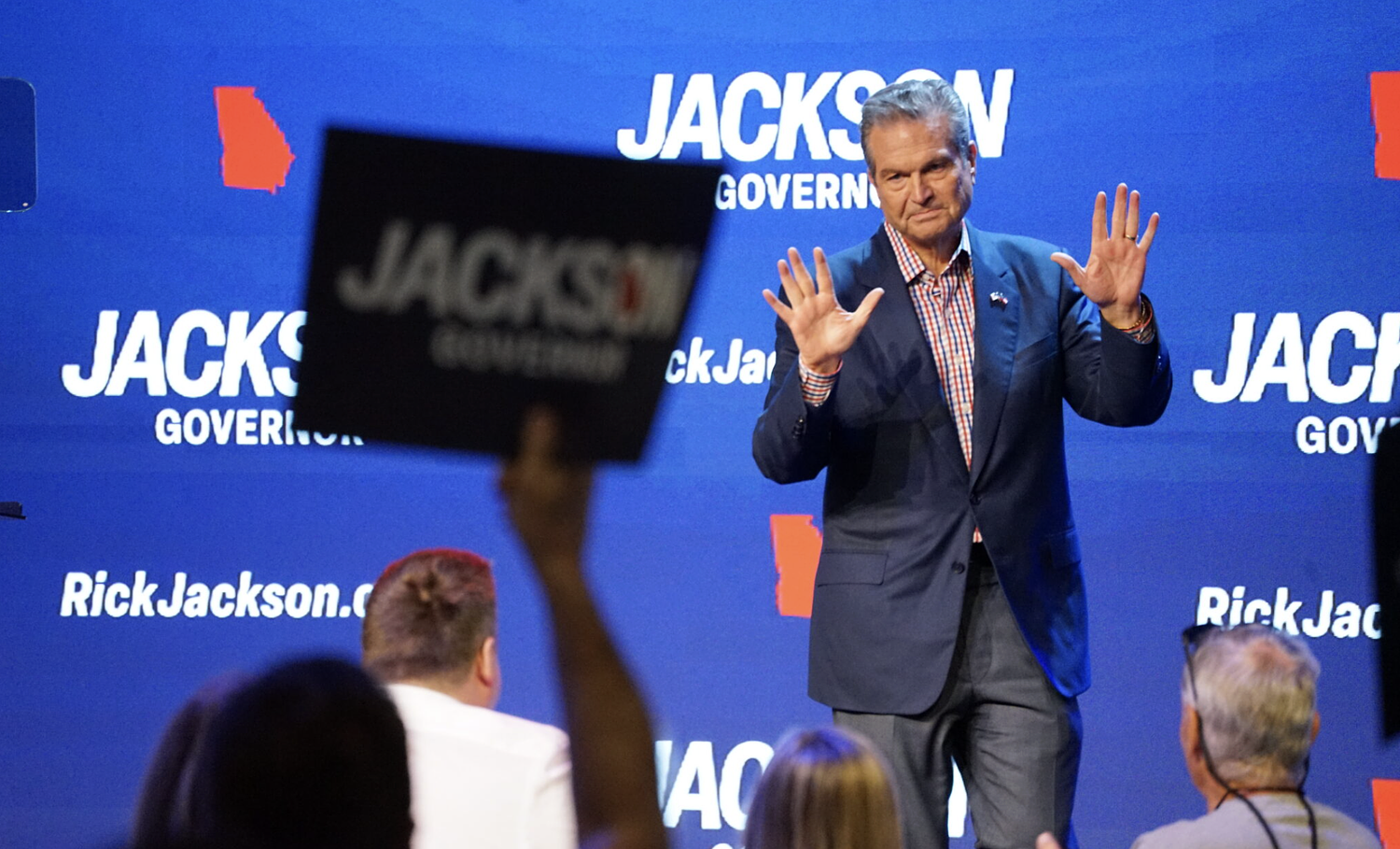 Jackson defeats Trump-backed Jones to win GOP race for Georgia governor after costly primary battle