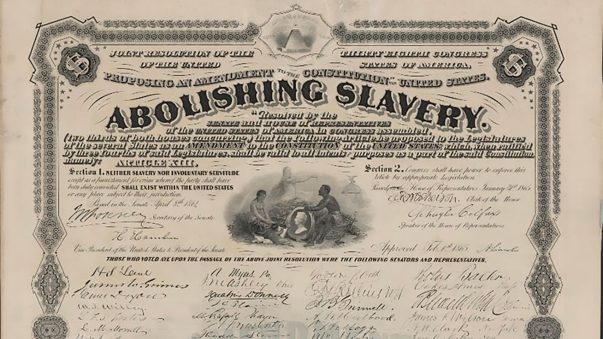 1865: Georgia votes to abolish slavery
