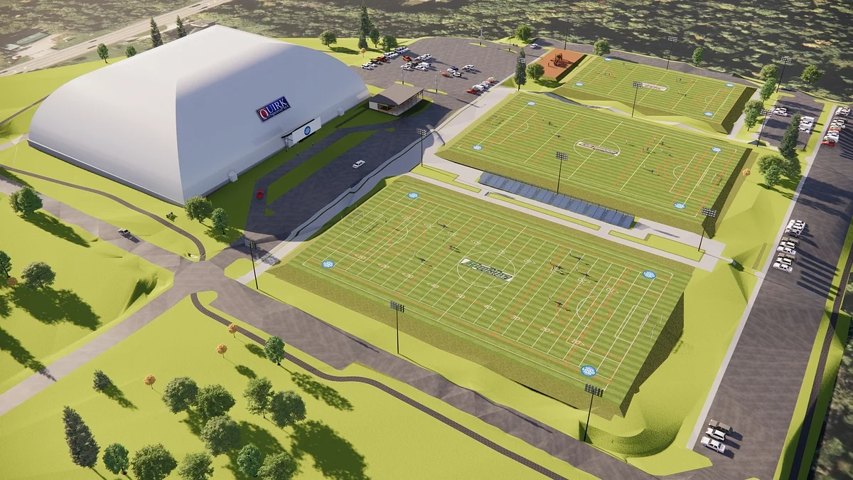 Hampden sports complex’s 1st artificial turf field should ready in spring