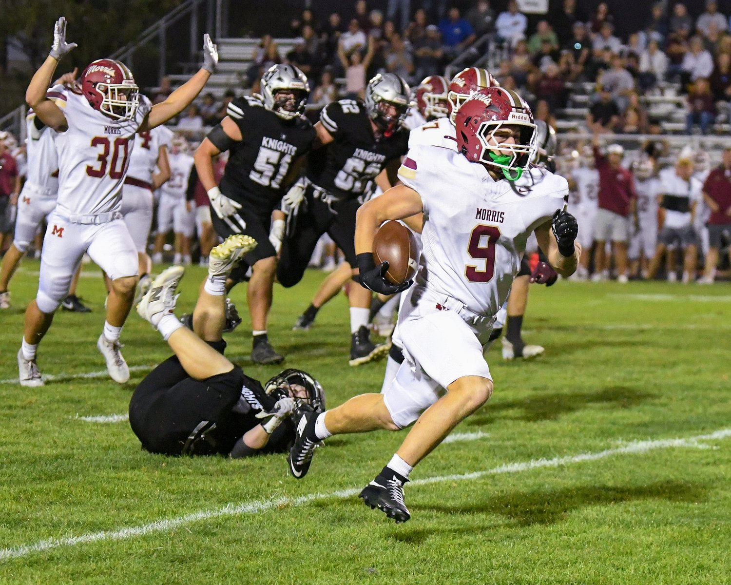 Morris rides fast start to win at Kaneland in matchup of unbeatens