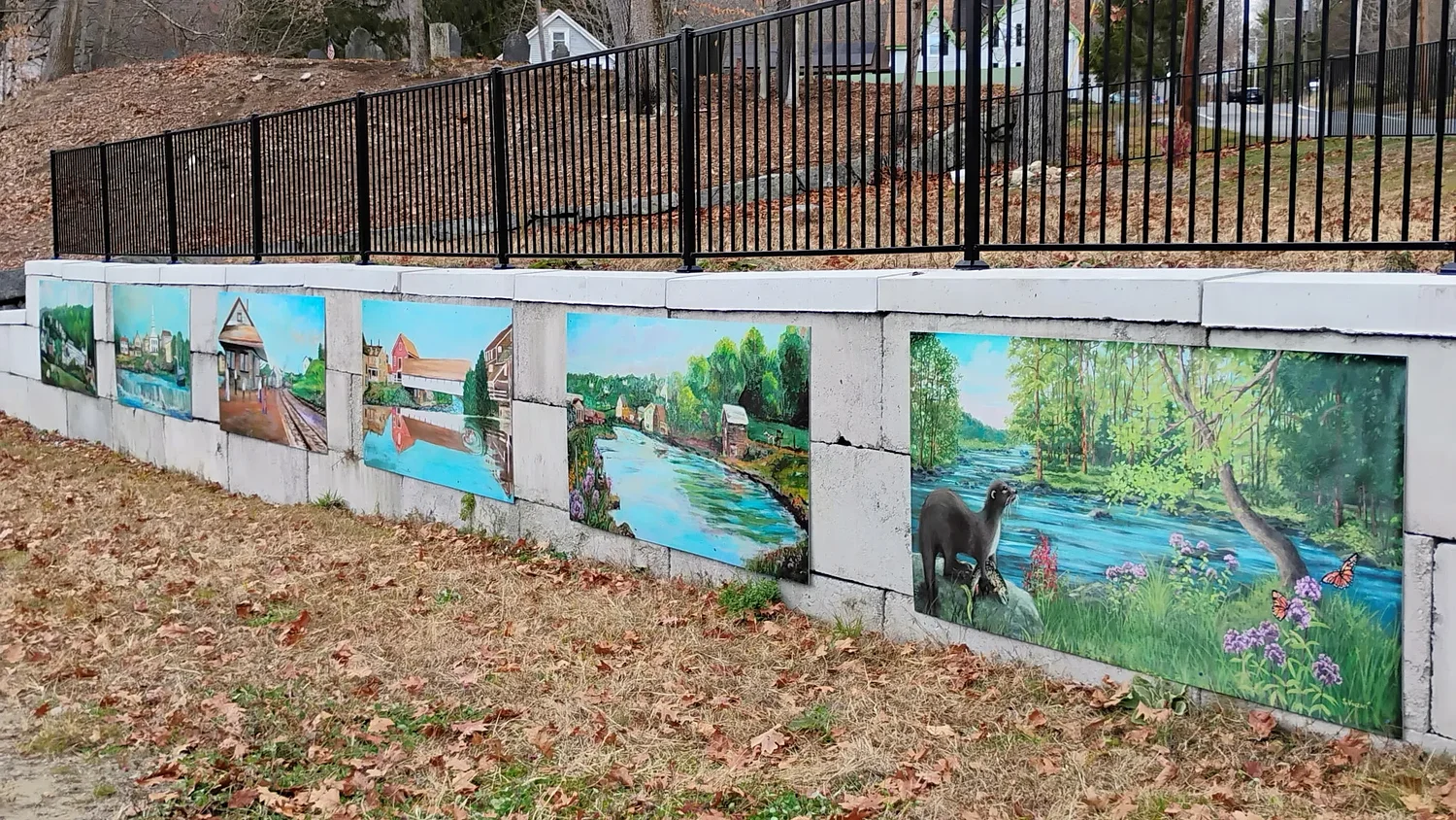 Art panels installed at Royalston pocket park