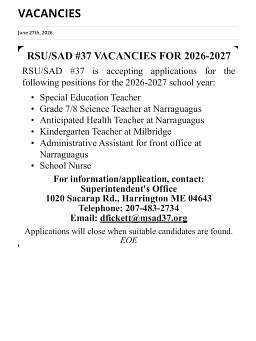 VACANCIES