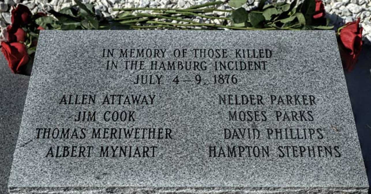 1876: White men kill 7 Black men in Hamburg Massacre