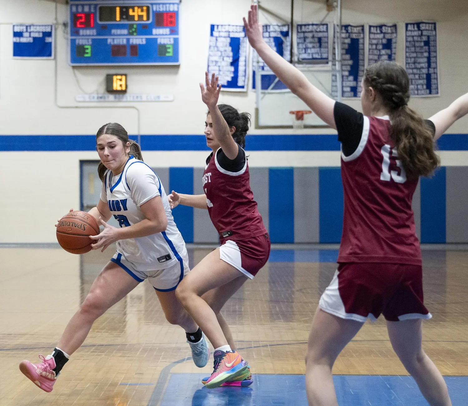H.S. basketball: Kalli White’s 23 points leads Granby girls past Amherst