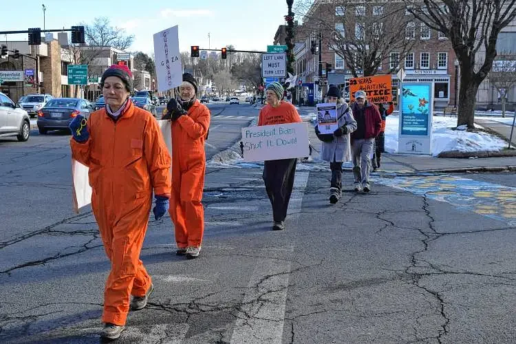 Greenfield vigil to mark 24 years since first prisoners arrived at Guantanamo Bay