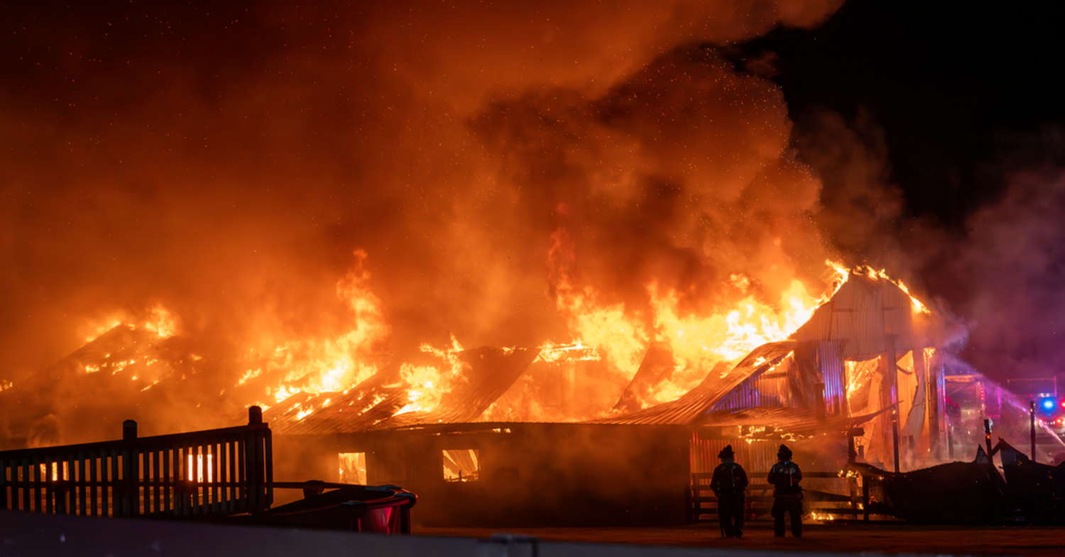 Firefighter injured, metal barn total loss after camper fire in Kane County