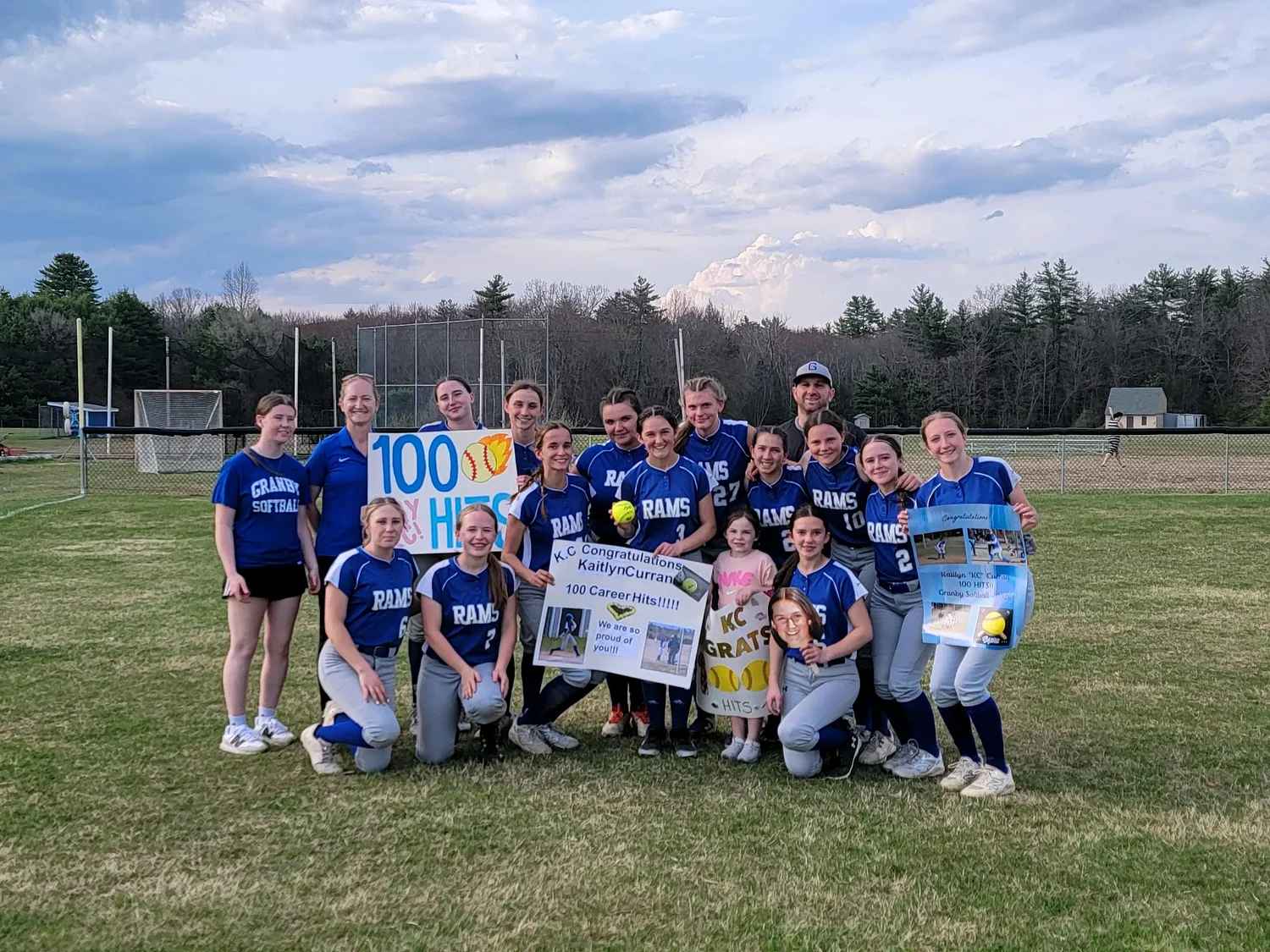 H.S. Roundup: Kaitlyn Curran records 100th hit, Granby softball squeaks past Ware