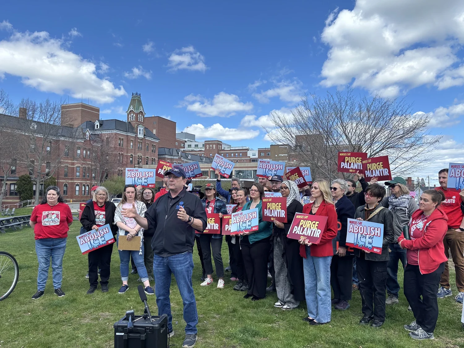 Nurses demand MaineHealth cancel contract with Palantir
