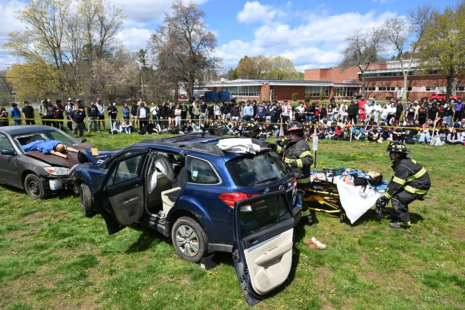 Athol High School stages mock crash to promote safe driving