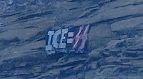 Banner equating ICE to Nazi police force appears on Smelter Mountain overlooking Durango