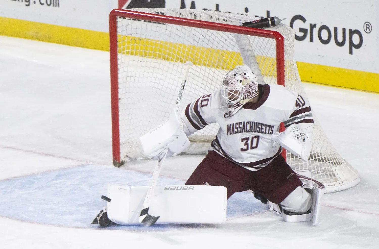 UMass goalie Michael Hrabal delivers first shutout of season in win against BU