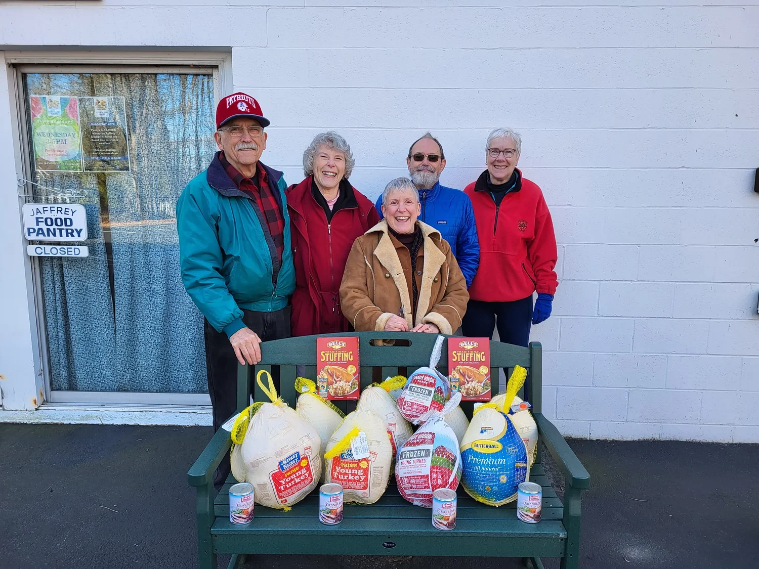 Jaffrey Democrats donate turkeys to food pantry