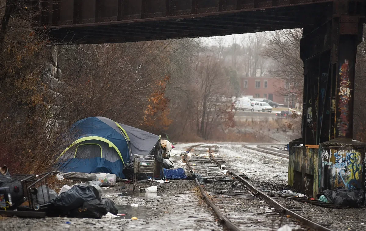 Railroad company begins clearing Bangor homeless encampment