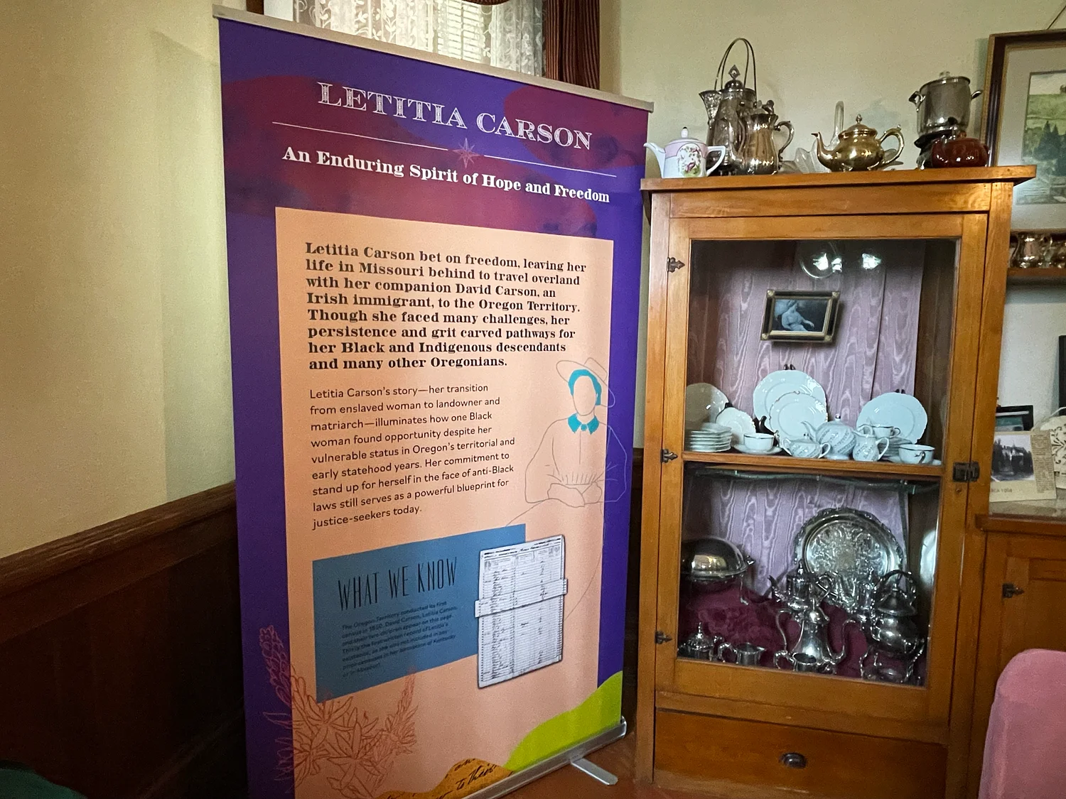 Lane County history centers bring Letitia Carson exhibit to Eugene