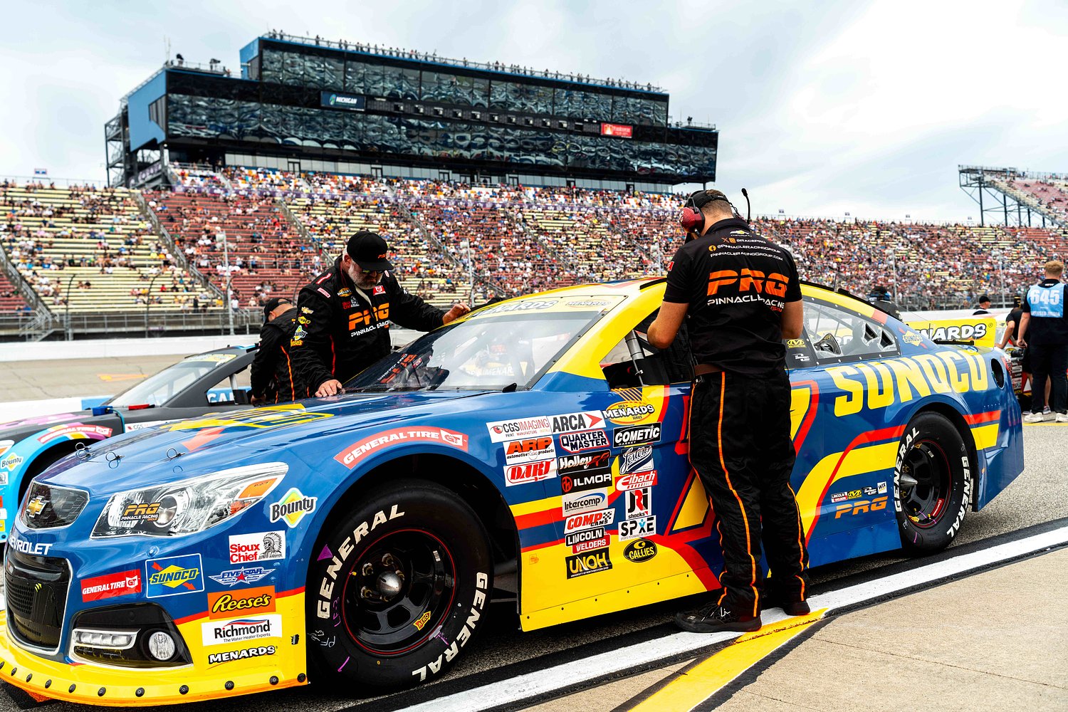 Rain cuts short Friday NASCAR race at Michigan International Speedway