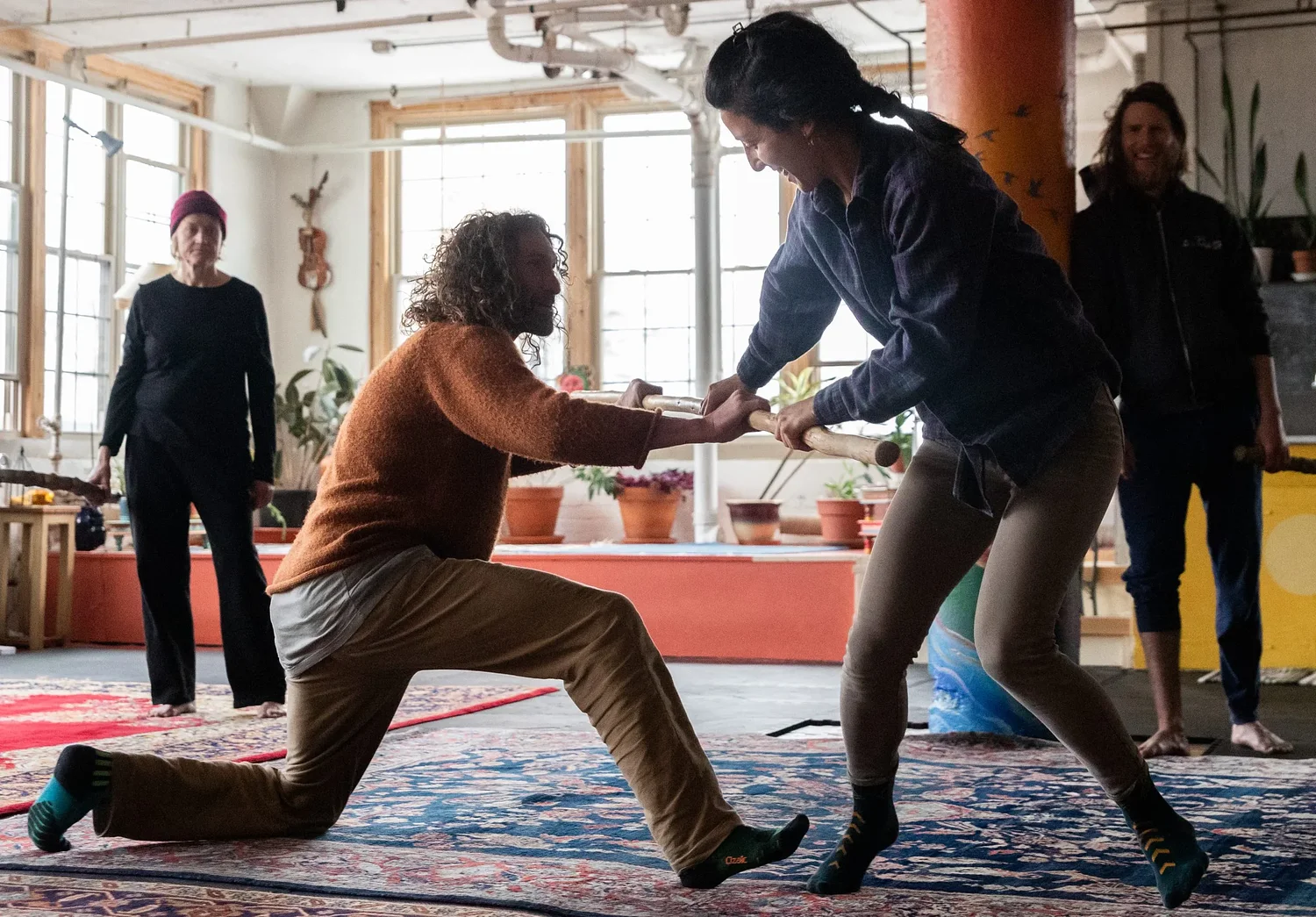 Connecting on a different level: Playfighting class in Florence helps participants shed inhibitions and build strength