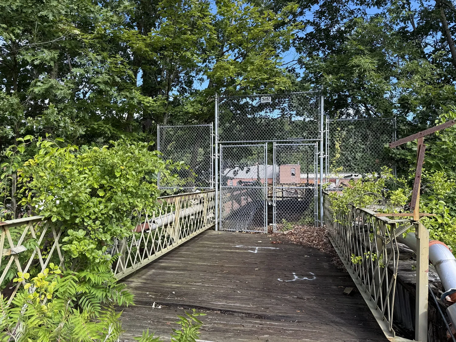 Strathmore footbridge abatement getting underway in Turners Falls