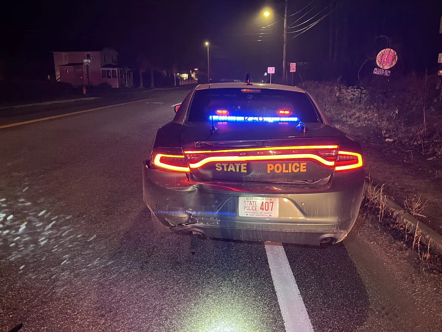 Concord man charged with driving while intoxicated after State Police cruiser crash