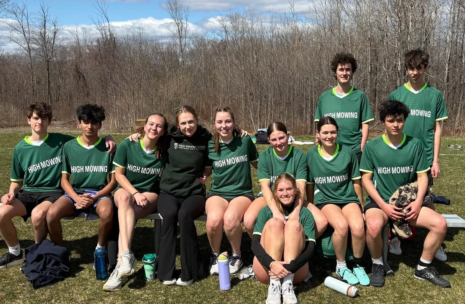 Promising start for High Mowing School's coed Ultimate Frisbee team