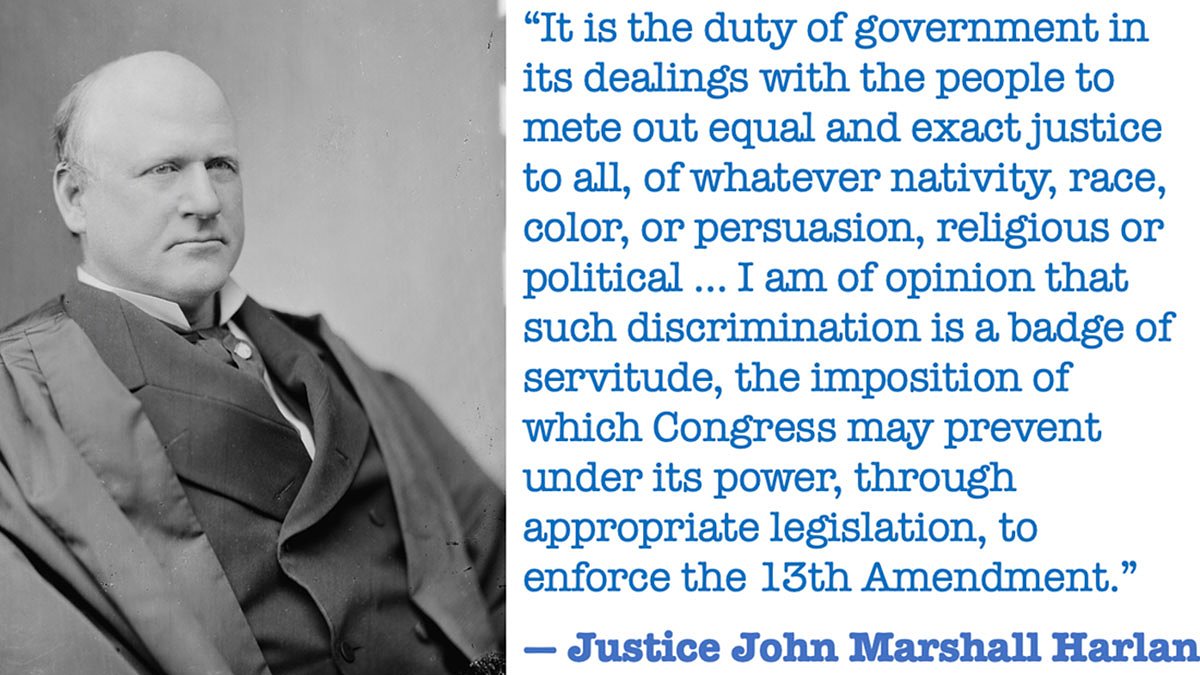 1883: Supreme Court strikes down Civil Rights Bill of 1875