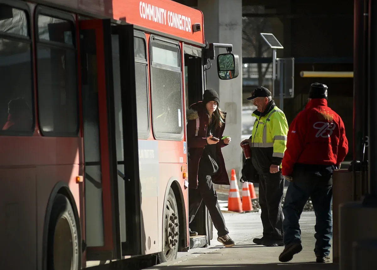 Bangor's public buses will stop running early Monday because of the storm