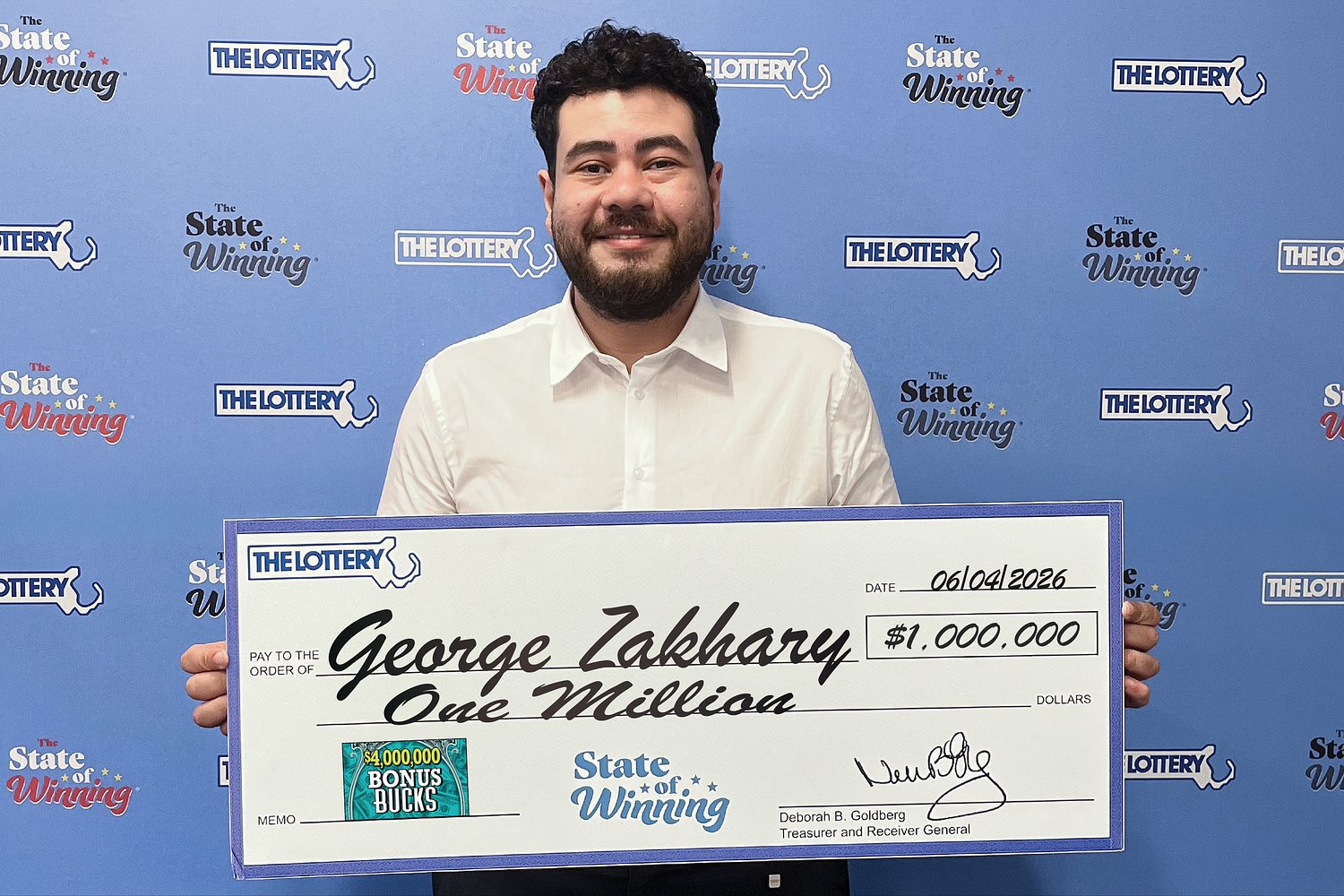 Mass. State Lottery winner: Son plans mother’s retirement with $1M win