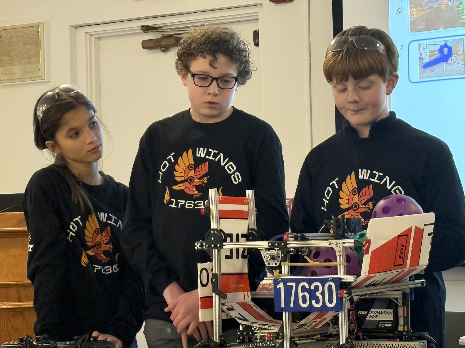 Team Hot Wings showcases robot 'Trilobite' for Jaffrey Historical Society