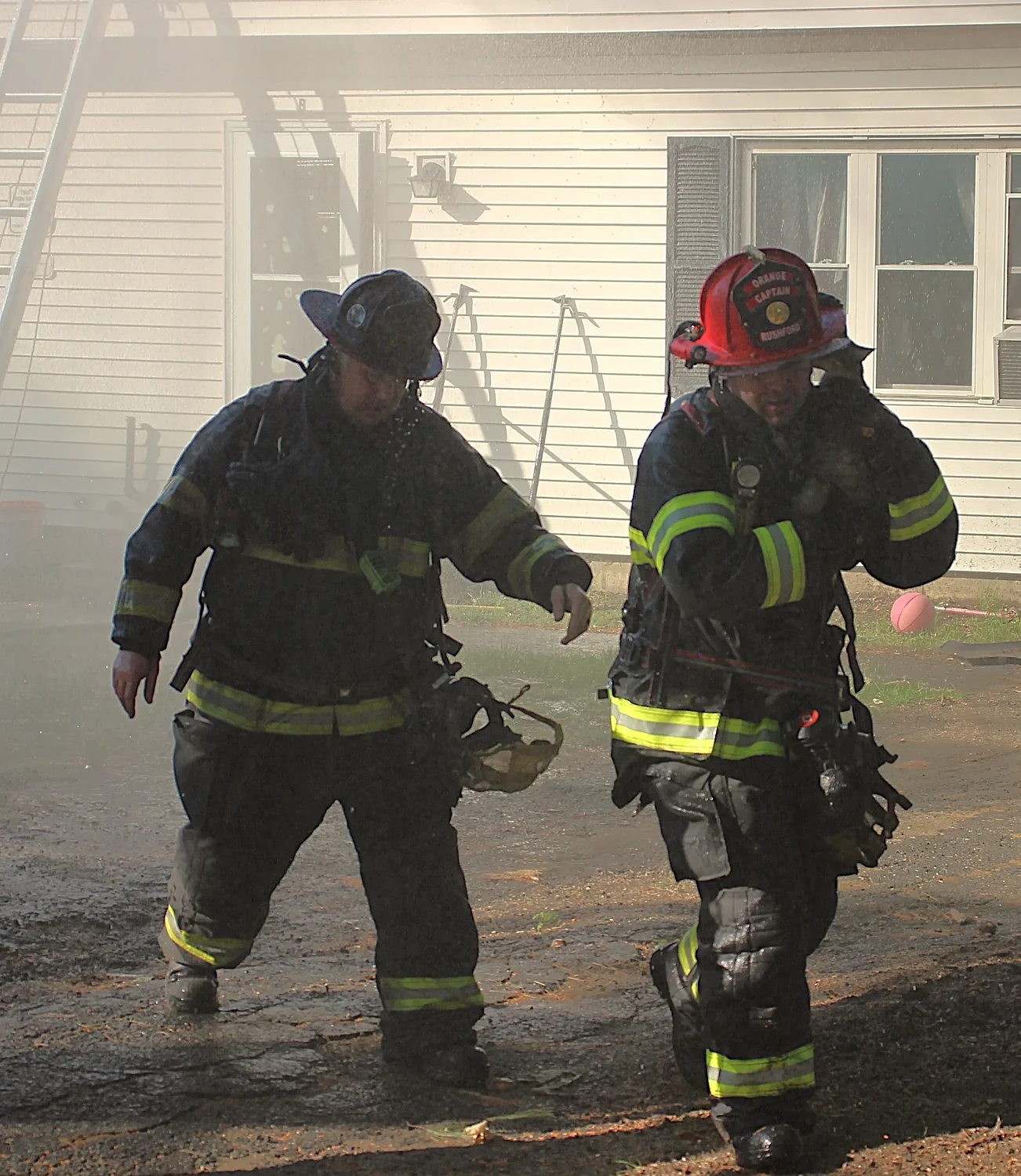 Cat saved from Orange house fire