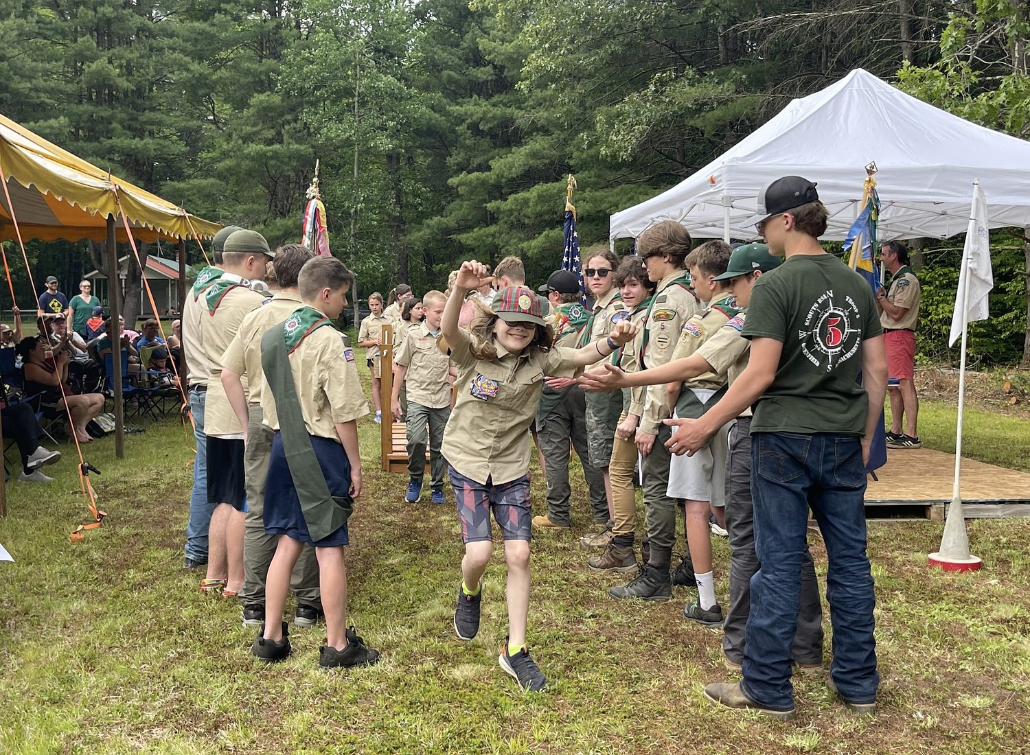 First co-ed troop of Scouts celebrated at Crossover Ceremony in Greenfield