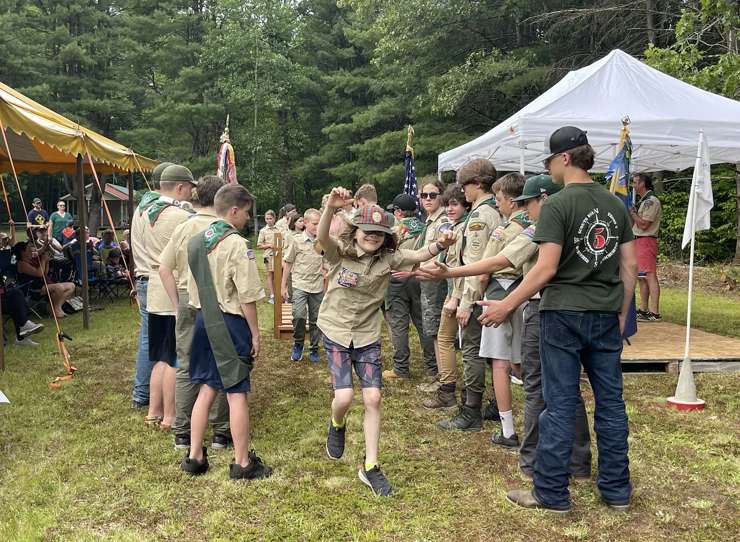First co-ed troop of Scouts celebrated at Crossover Ceremony in Greenfield